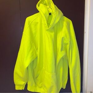 Neon green hoodie